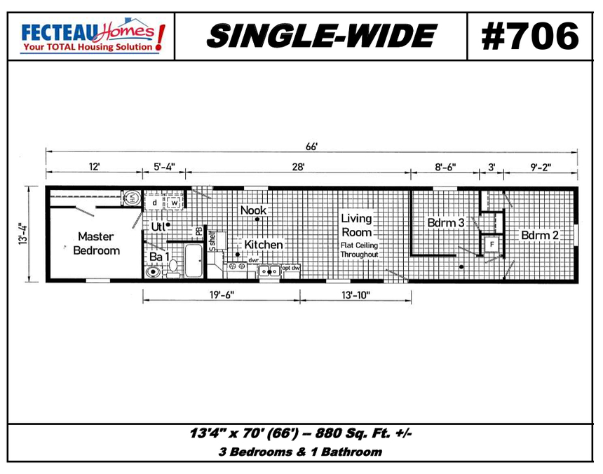 COMING SOON! #705 Single-wide Mobile Home