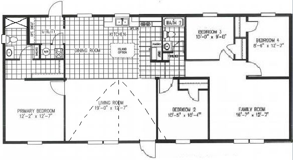 404 Stock Model Fecteau Homes, 12×40 House Plans