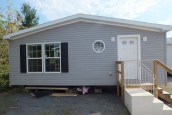 Double wide home 5225-508 exterior Photo Of Double Wide Home 5225-508 Gray Exterior Rear