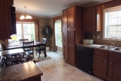 Double wide home 5225-508 kitchen into dining area Photo Of Double Wide Home 5225-508 View From Kitchen Into Furnished Dining Room