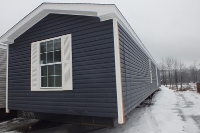 Photo Of Single Wide Home And Lot 141 Dewey Drive Milton Vermont Blue Exterior