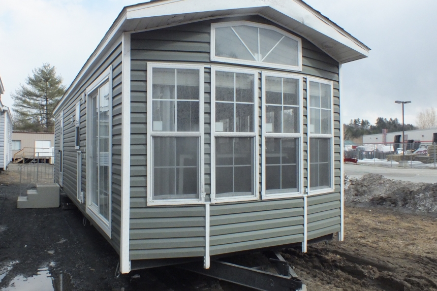 The Park Model 7 manufactured home exterior A Photo Of Park Model 8 Manufactured Home Gray Exterior