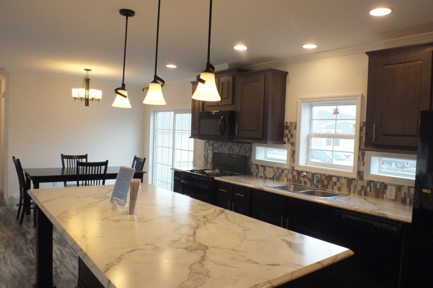 Stock Model 307 kitchen sink and island A Photo Of The Stock Model 307 Manufactured Home Kitchen Sink And Island