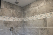 Stock Model 307 shower wall A Photo Of The Stock Model 307 Manufactured Home Gray Shower Wall Tile