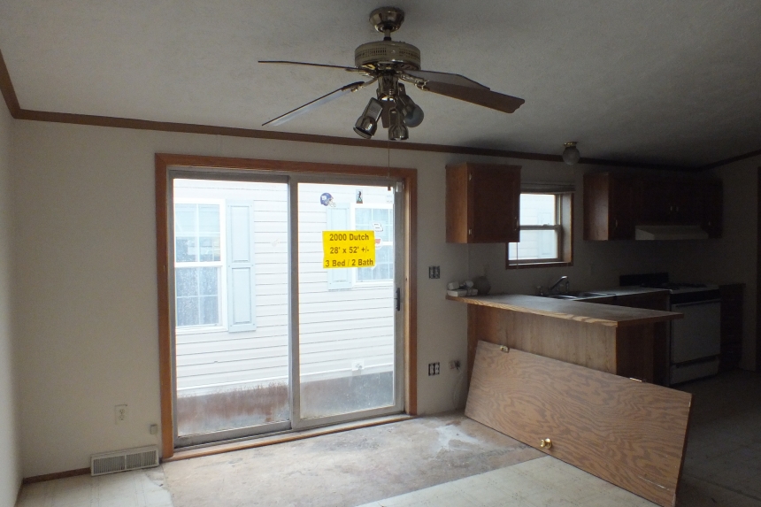 Double wide 2000 Dutch sliding door Photo Of Double Wide Home 2000 Dutch Large Sliding Door And Ceiling Fan