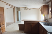 Double wide 2000 Dutch dining area Photo Of Double Wide Home 2000 Dutch Kitchen Looking Into Unfurnished Dining Area