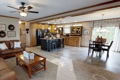 Photo Of Modular Home Ranch 52J738-Jm Furnished Living Area