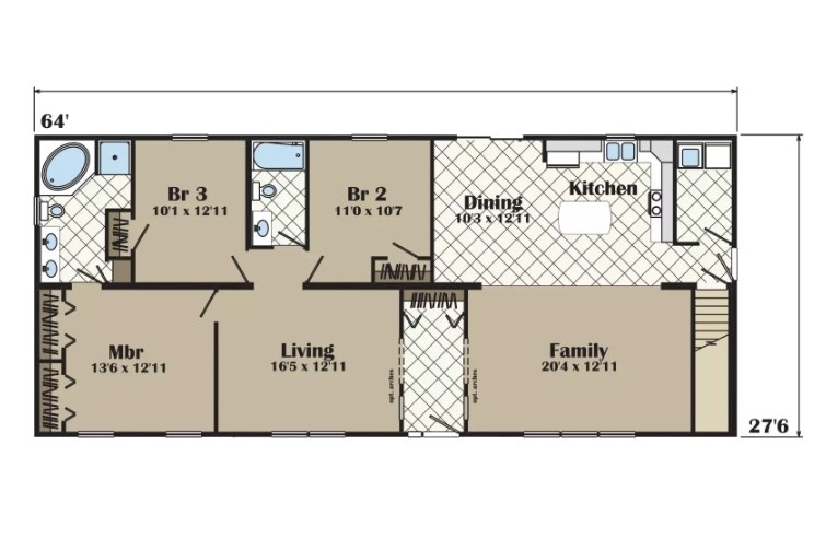 Featured Modular Ranch: New Century Loyola - Fecteau Homes