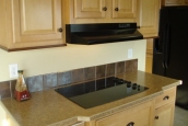Double Wide home 5228-405-1 kitchen range Photo Of Double Wide Home 5228-405-1 Black Kitchen Range And Hood With Wood Cabinets