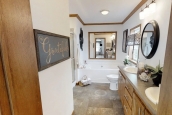 Modular home ranch 52J738-JM bathroom Photo Of Modular Home Ranch 52J738-Jm View From Bathroom Doorway