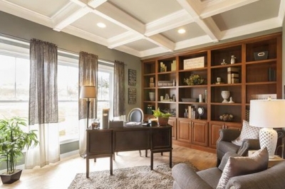 A photo of a light filled lliving room interior