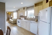 Single wide home 8016-721 kitchen from dining room Photo Of Single Wide Home 8016-721 Kitchen Seen From Dining Room