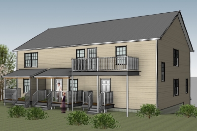 Townhouses at Mansfield Lane 72 74 and 76